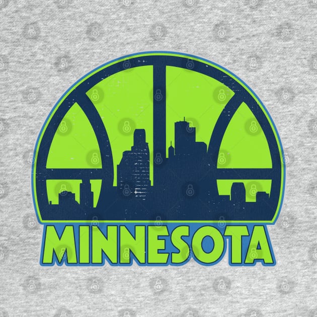 Minnesota Basketball Skyline by darklordpug